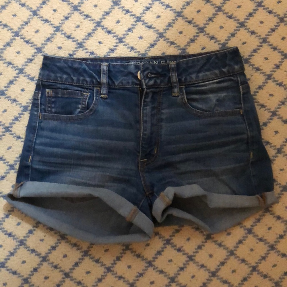 high waisted jean shorts